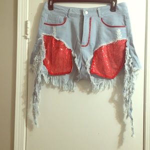 Studded shorts